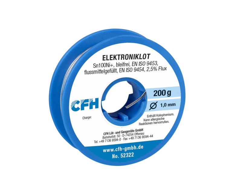 CFH 200 Gramm Elektroniklot EL 322 bleifrei